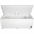 Almo 24.8 Cu. Ft. Manual Defrost Chest Freezer with LED Lighting and Door Alarm FFCL2542AW